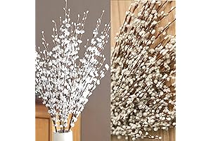 Ramos Artificiales para Decoración: Flores Artificiales de Jazmín Blanco de 29,5" para...