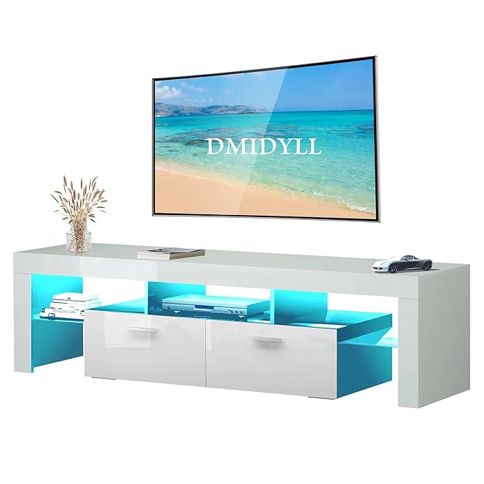 Buy Modern LED TV Stand for 55/65/75 inch TV with LED Lights and