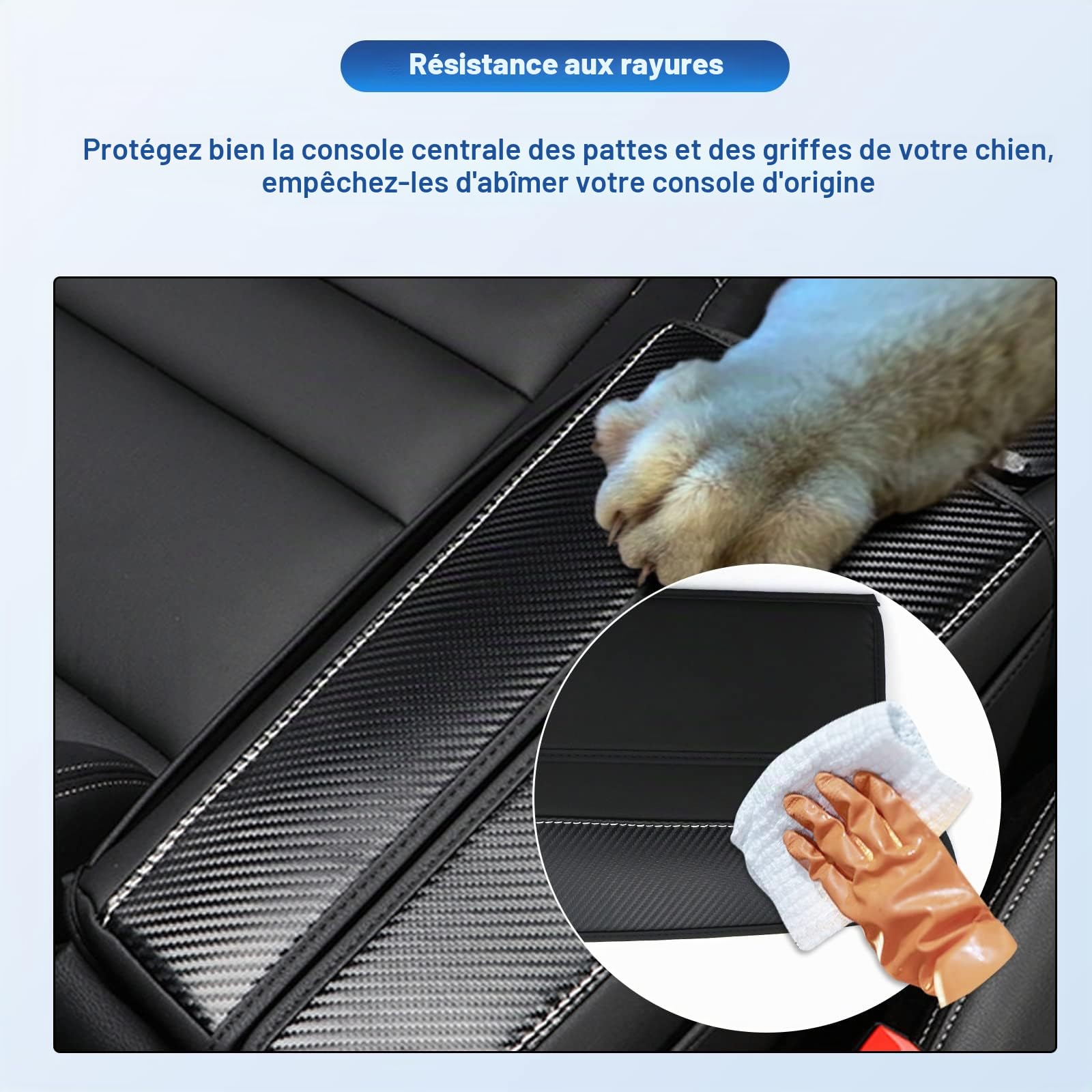 CDEFG Peugeot 3008 5008 508 C5 aircross DS7 Crossback 2016-2024 2025, Housse de Protection Accoudoirs Voiture Console Centrale Accoudoir Couverture Couvercle de boîte d'accoudoir Accessoire