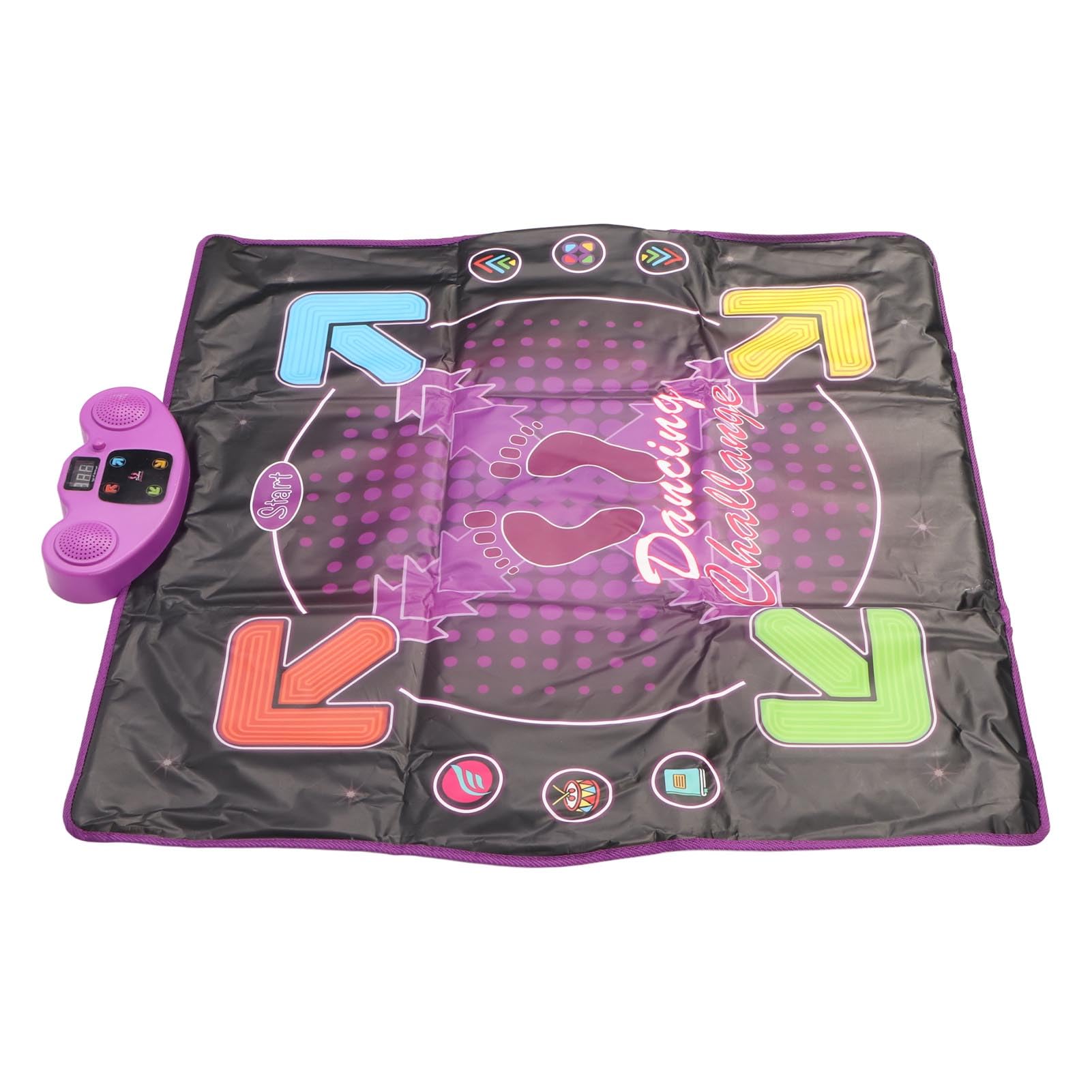 Kids Dance Mat, Wireless AUX Electronic Dance Step Pad, 4 Game Modes, Built in Music, for 3-8 Year Old Girls, Music Dance Pad for Exercise, Coordination Improvement