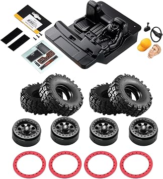 Batrazzi Upgrade Set for FMS FCX10 K5 RC Car - Precipice 1.9" Tires