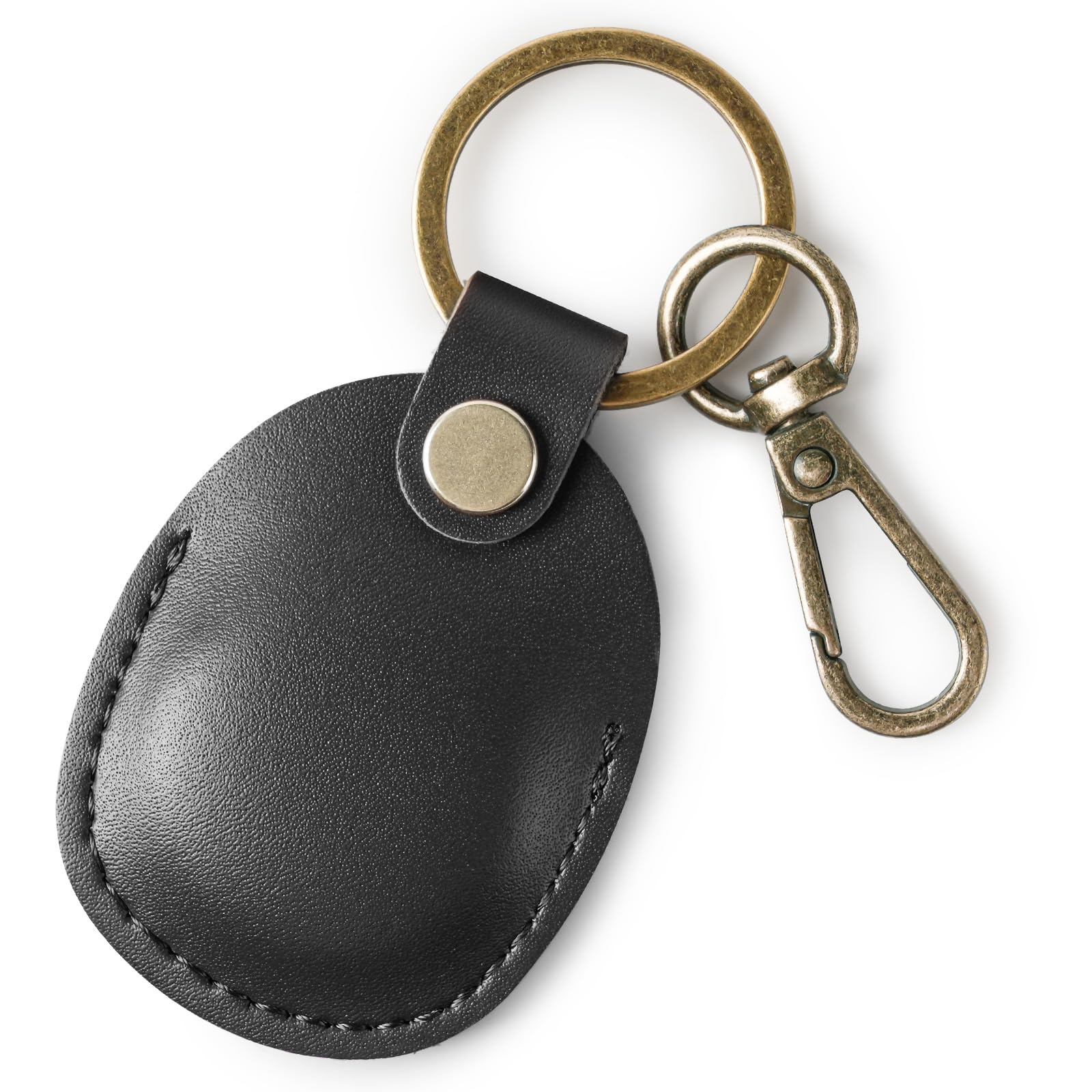 Ainiv Llavero para AirTag, 2 Pieza Llaveros para AirTag Funda Protectora, PU Localizador Portátil Antipérdida, Protectora de Cuero Funda Bluetooth Tracker Mascotas y Mochilas — view 14