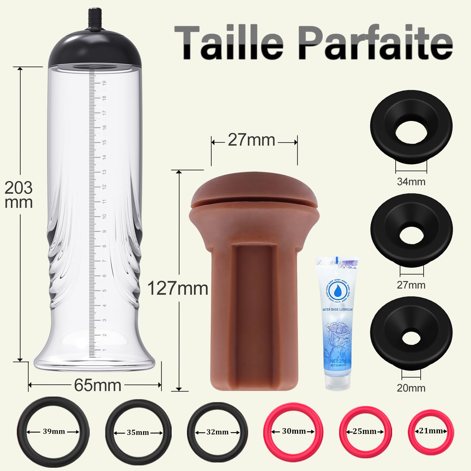 Améliorée Pompes à Pénis Sex Toys pour Homme - Pompe a Penisse Masturbeuse Homme avec Vaginette Silicone Pompe a Penis pour L'agrandissement du Pénis Sextoyse Homme Sex Toyspour pour Couple Plaisir