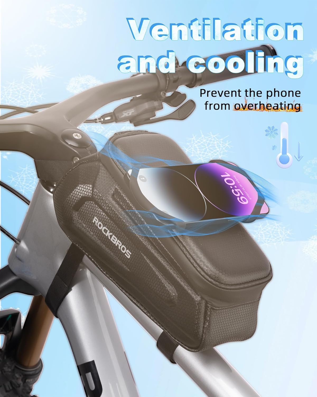 ROCKBROS – sac avant de vélo pliant étanche, coque... – Grandado ROCKBROS – sac avant de vélo pliant étanche, coque... – Grandado