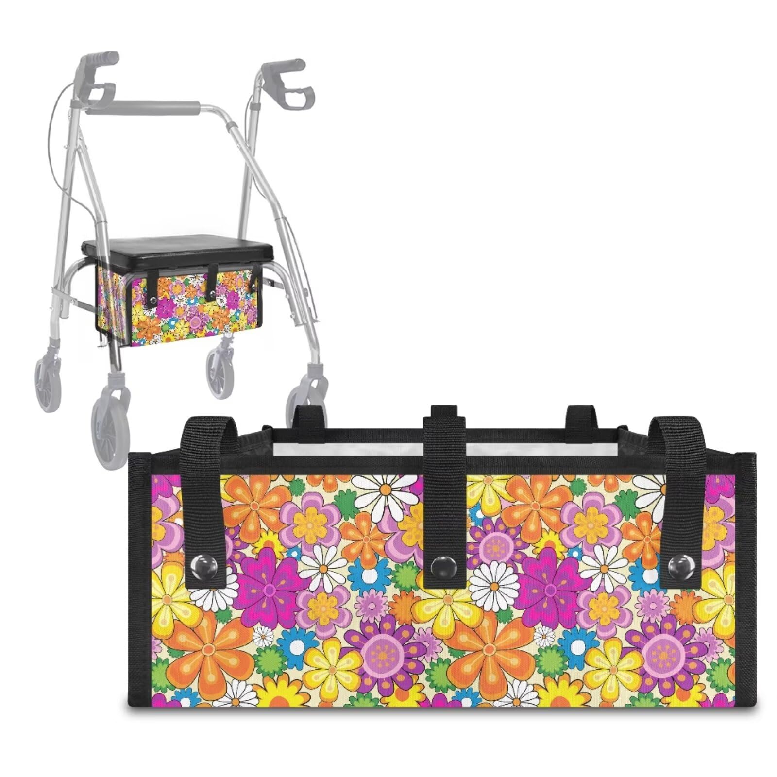 Walker Basket - Tropical Floral Under Seat Bag -11 Walker Basket - Tropical Floral Under Seat Bag -11