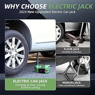 ROGTZ Hydraulic Car Jack Kit - 5 Ton Vehicle Car Lift with Integrated Air Pump 4 in 1 Vehicle Truck Trailer Floor Jack Stand Emergency First Aid Tire Repair Tool Kit