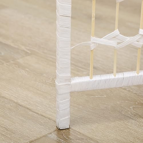 Miniatura 9 de HOMCOM Divisor de habitación de 6 paneles, pantalla de privacidad plegable, separador de habitación de 5.6 pies, divisor de pared de división