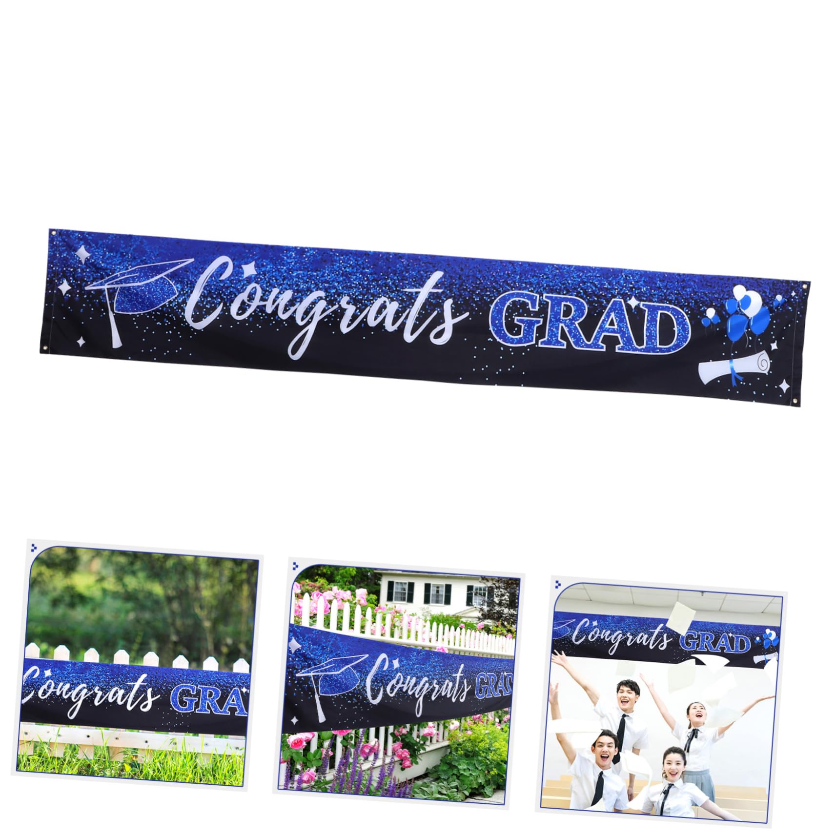 HANABASS 5piezas Banner De Graduación Fondo Fotográfico Para Fiesta De Graduación Decoración Colorida y Duradera Para Celebraciones y Recuerdos Inolvidables