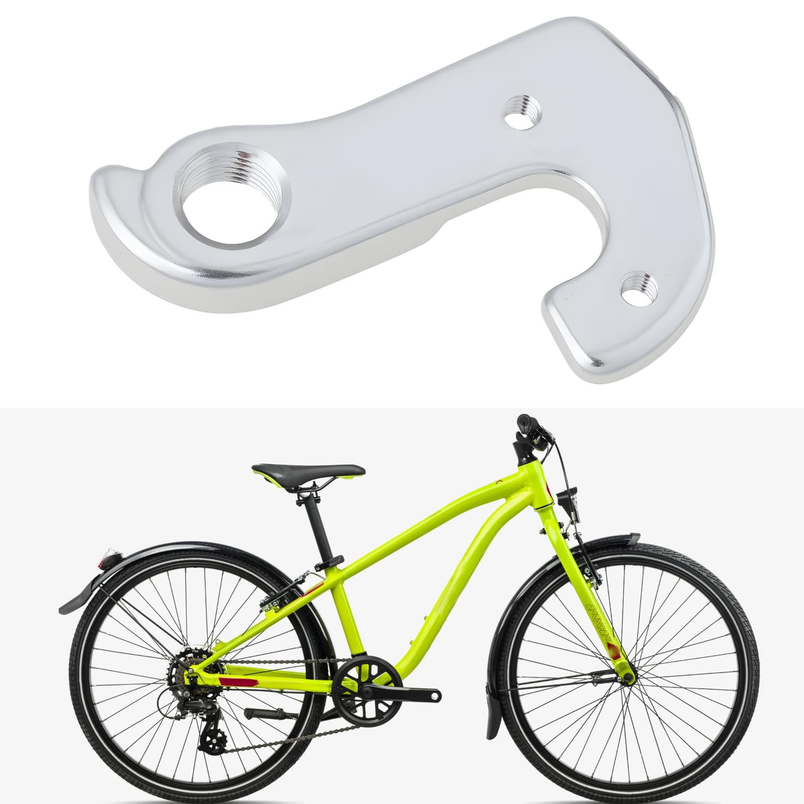 ECSiNG Wieszak na tylną przerzutkę rowerową, 2 szt., 15430044, stop aluminium ze śrubami, kompatybilny z rowerami ORBEA MX20 MX24 MYO24