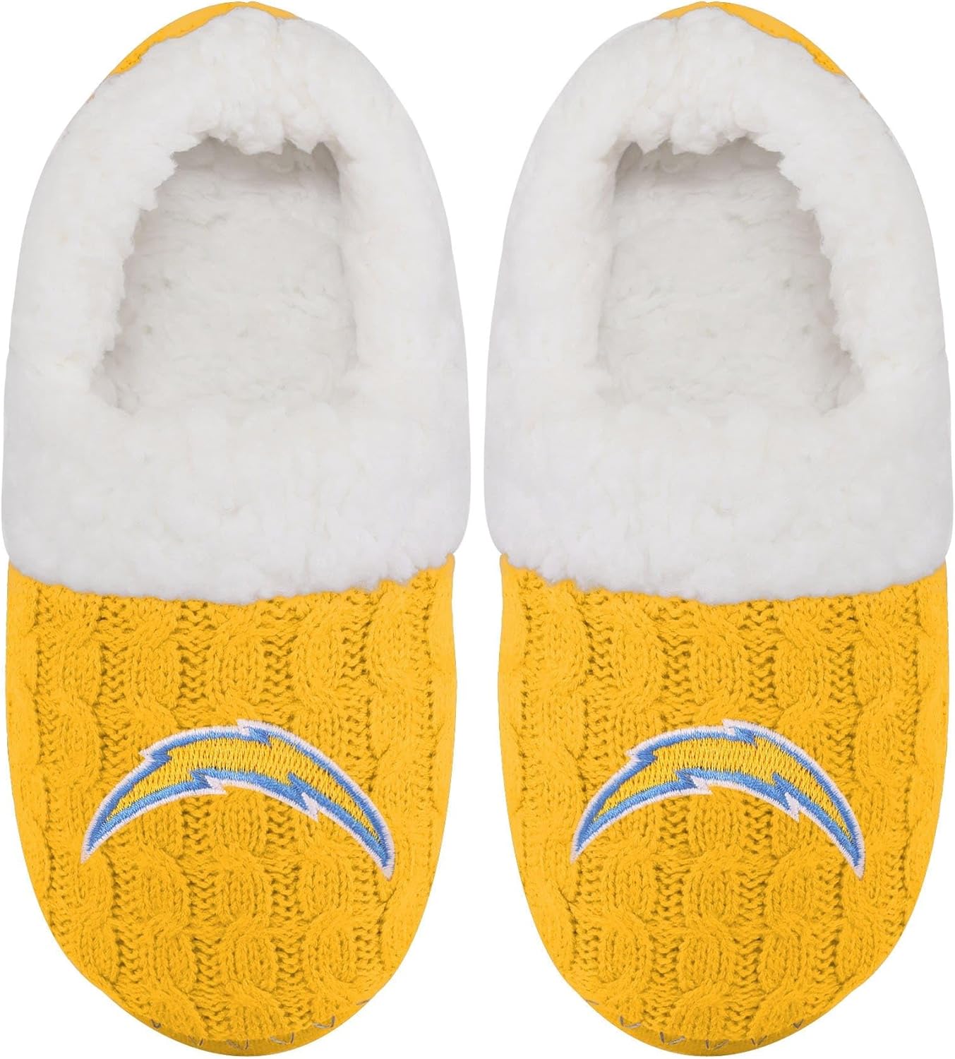 FOCO Womens NFL Team Color Moccasin Slippers - Image 4