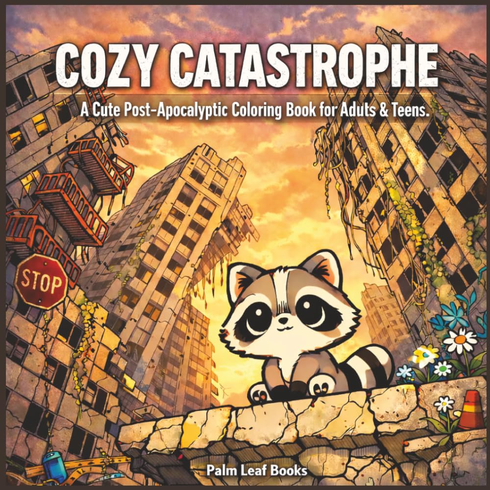 Cozy Catastrophe: A Cute Post-Apocalyptic Coloring Book for Adults & Teens