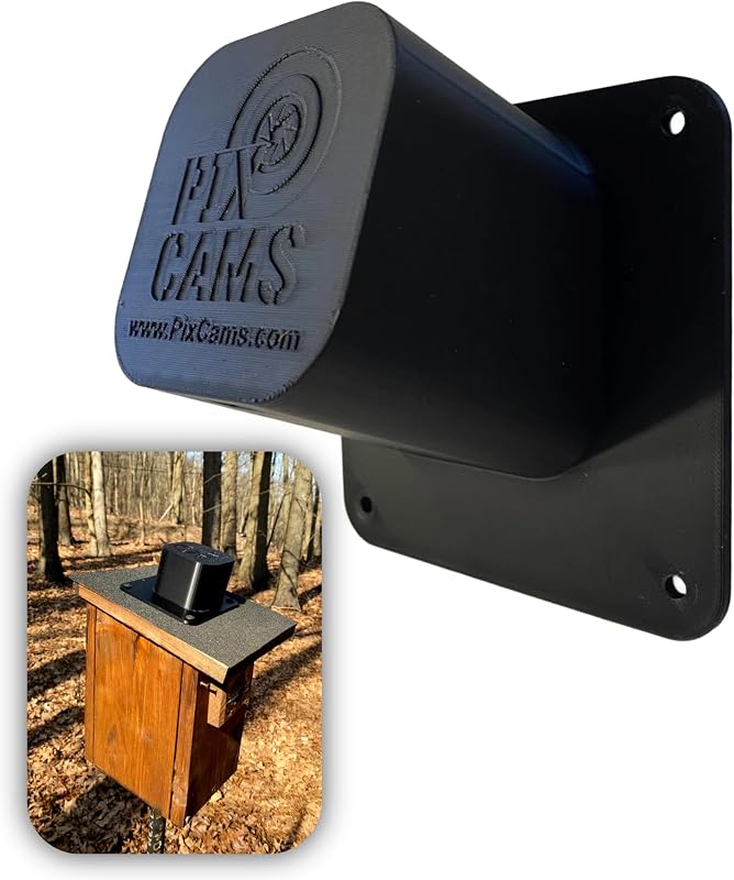 NestView™ Blink 4 Camera Enclosure (Angle Mount): Allows You to Mount a Blink 4 or 2k Camera on Bird or Squirrel House, Nest Box for Live Wildlife Viewing (Camera not Included)