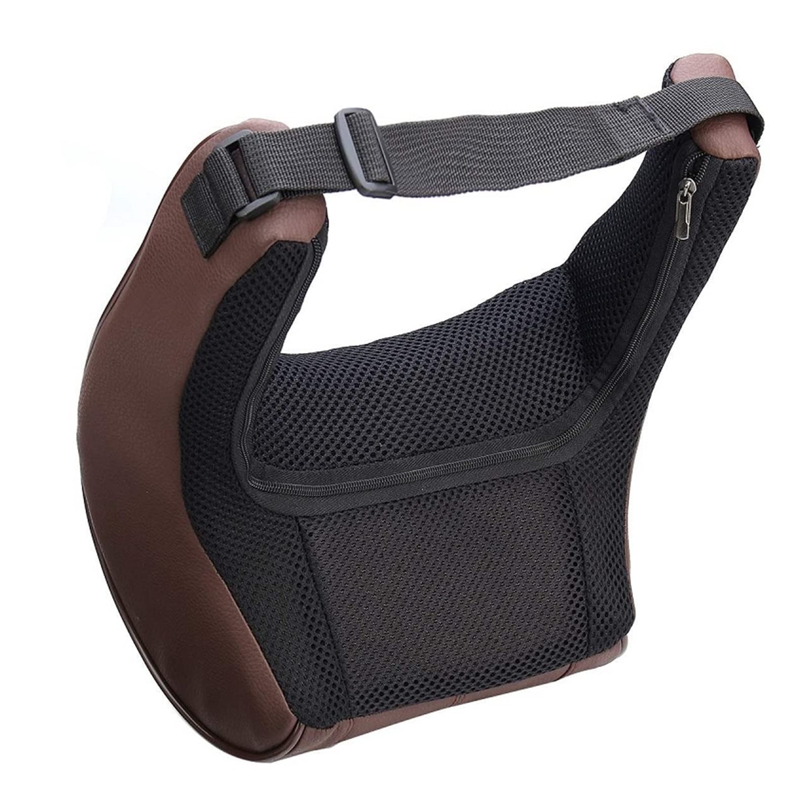 1 PZ Cuoio Auto Auto Collo Cuscino Memory Foam Cuscini Poggiatesta Sedile Cuscino Poggiatesta Cuscino 3 Colori (Color : Coffee)