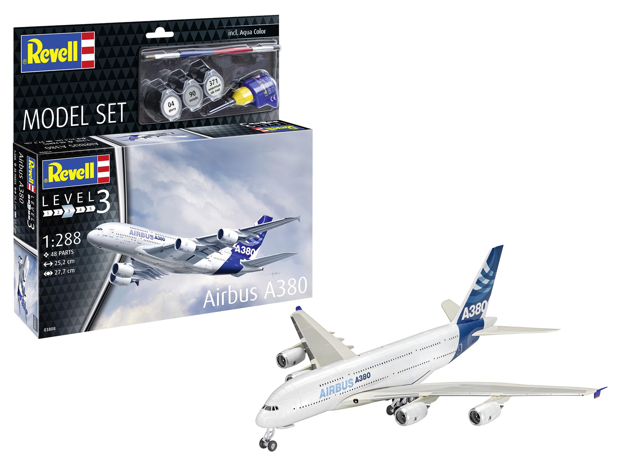 Revell Set Airbus A380 Airline 1:288 Model Kit