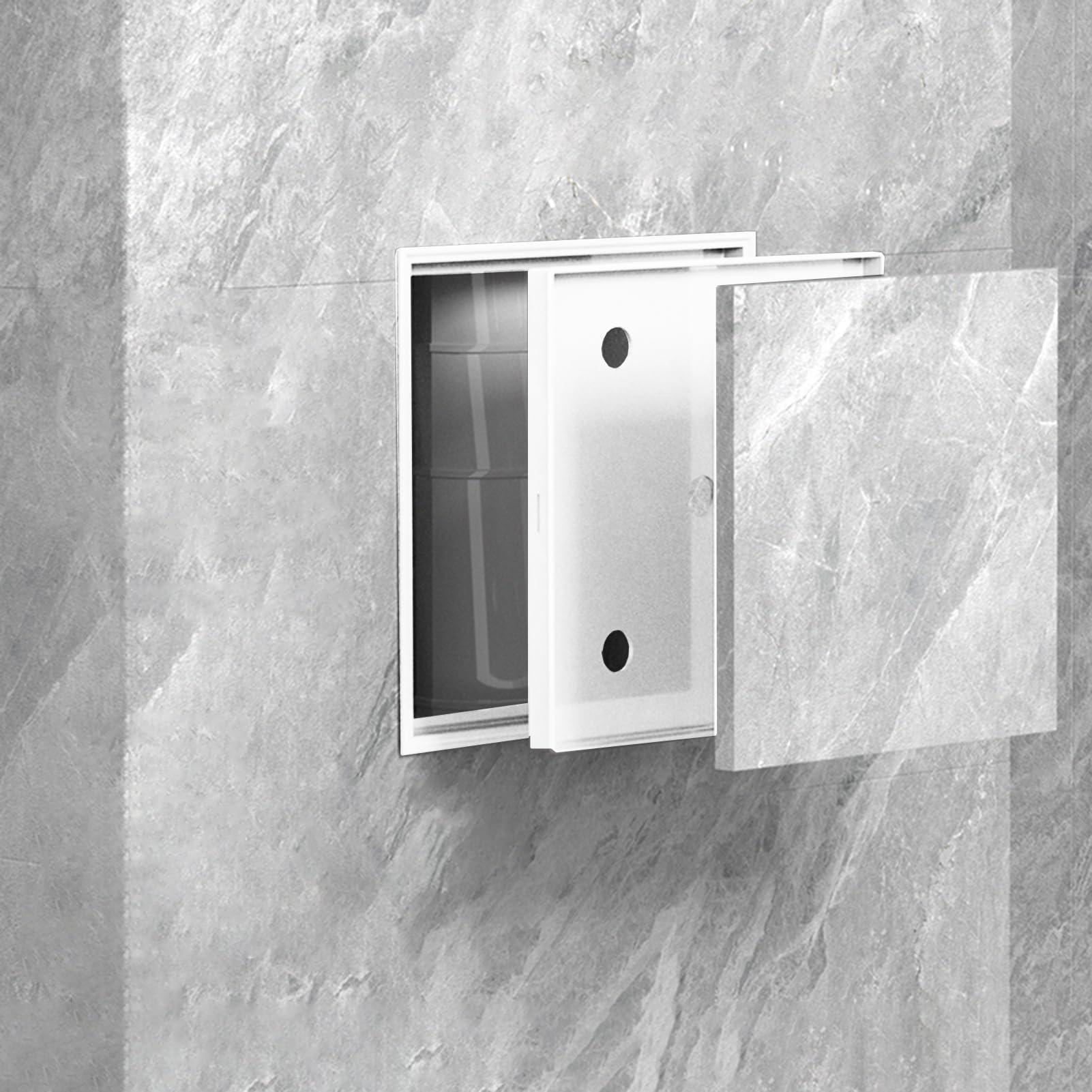 Qhknuyoax Wit Inspection Hatch Revision Door, Pvc Access Panel For Drywall, White Gray, Multiple Sizes(,12X12cm/4.7X4.7in)