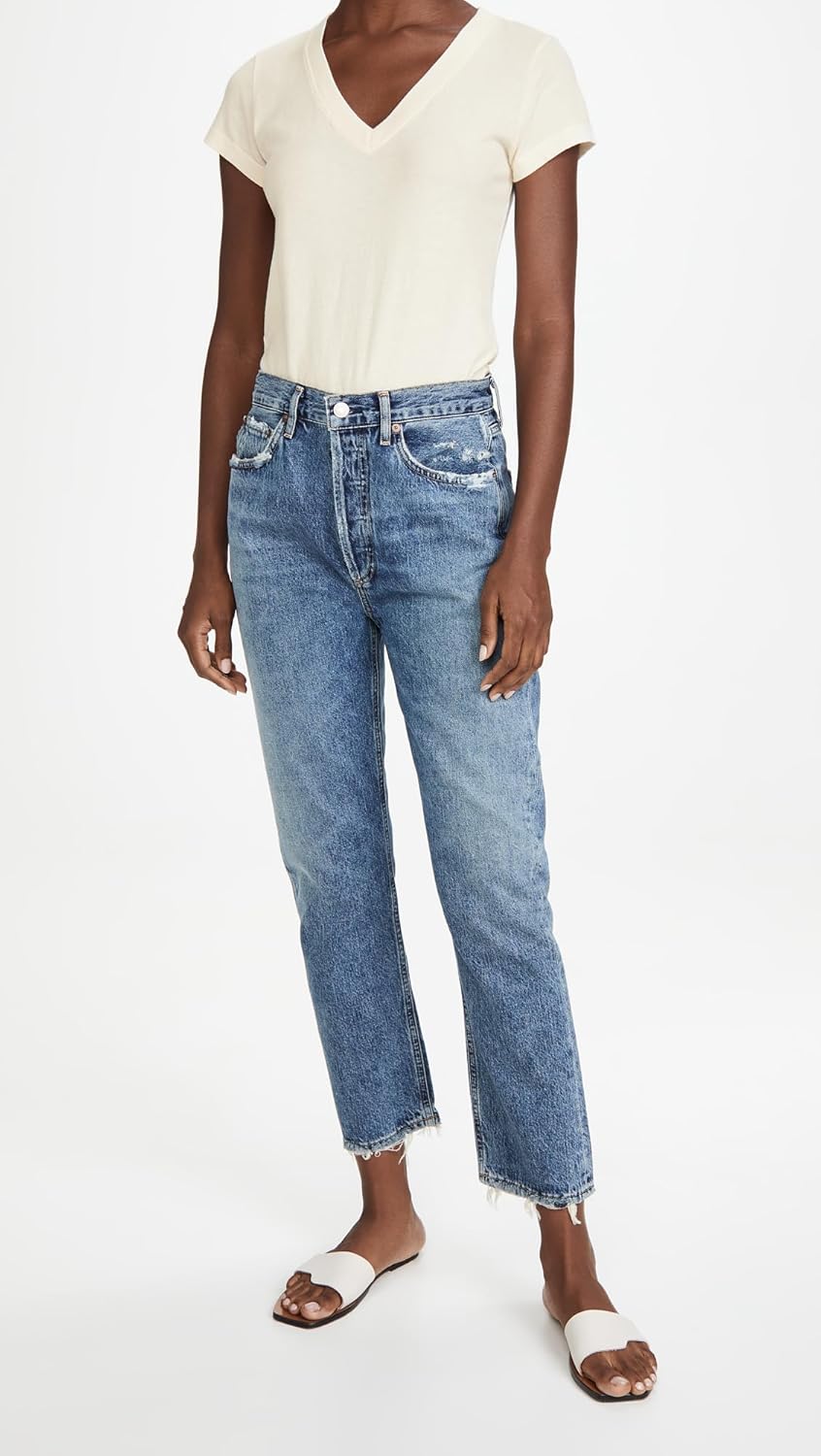 L'AGENCE Women's Becca V Neck Tee - Image 5