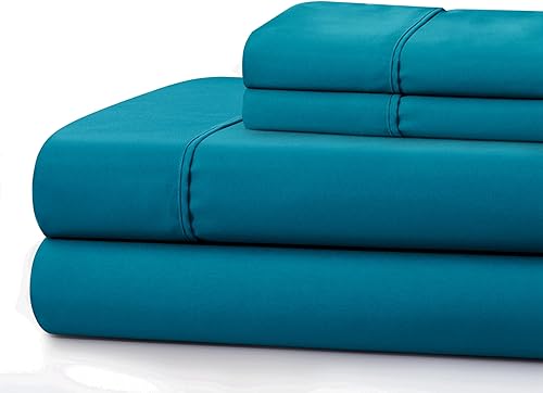 Miniatura 4 de Marina Decoration Juego de sábanas de 600 hilos ultra suave con bolsillo profundo estándar de hotel de algodón percal de fibra larga para todas las