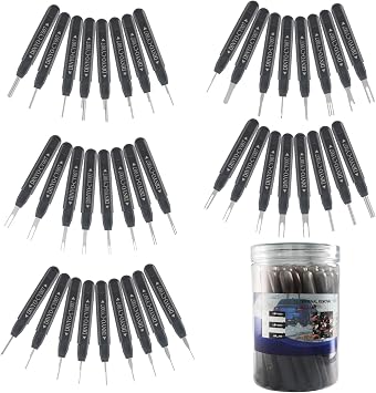 DINYO Upgraded Terminal Removal Kit - 41 Piece Pin Extraction Tool, Automotive Home Equipment Electrical Pin Removal Tool Kit