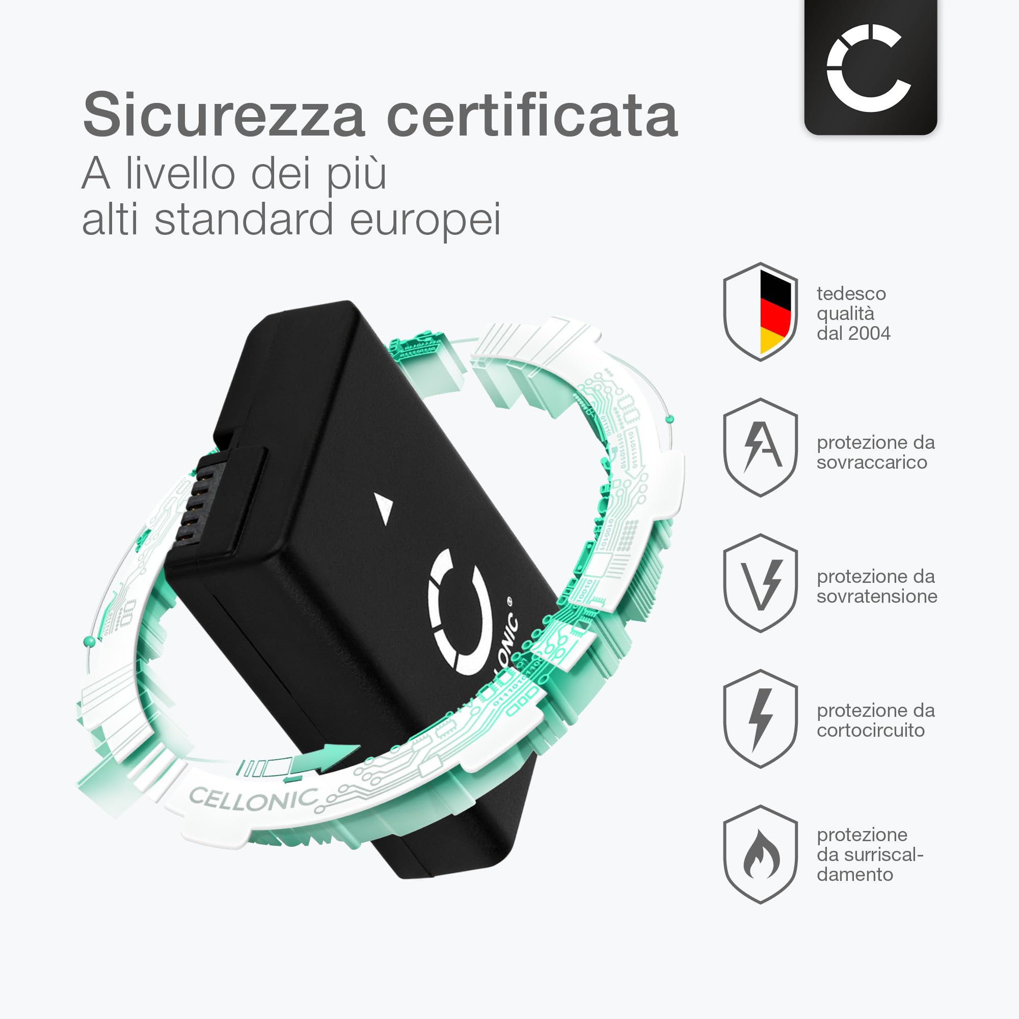 CELLONIC, Batteria per Fotocamera, Compatibile con Nikon D3100, D3200, D5100, D5300, D5600, D3300 (7.4V, 1050mAh)