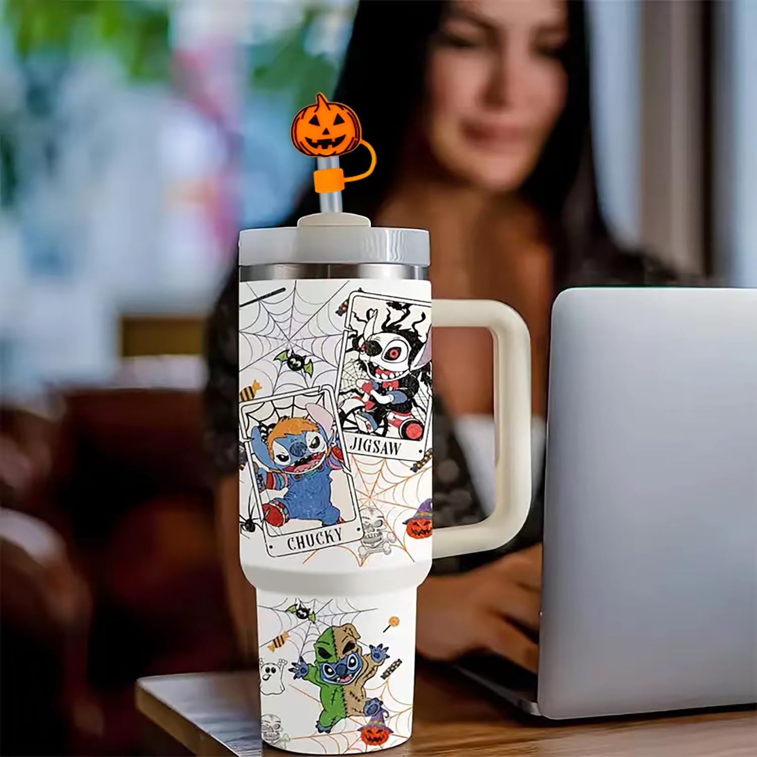 12x Halloween-Strohhalm-Abdeckungen Für Stanley-Becher – Aus Silikon, Wiederverwendbar & Süß