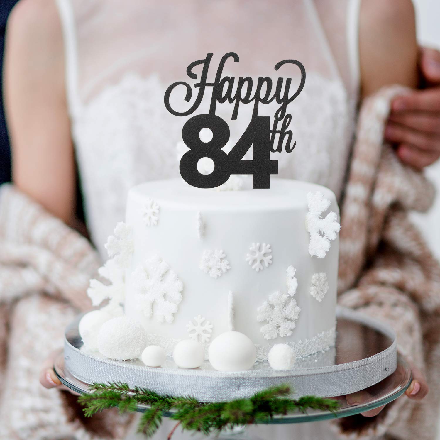 LIANRISES Legend SINCE 1984 Cake Topper Compleanno 41 Anni Decorazioni Per Torta 41 Anni Donna Nero E Oro