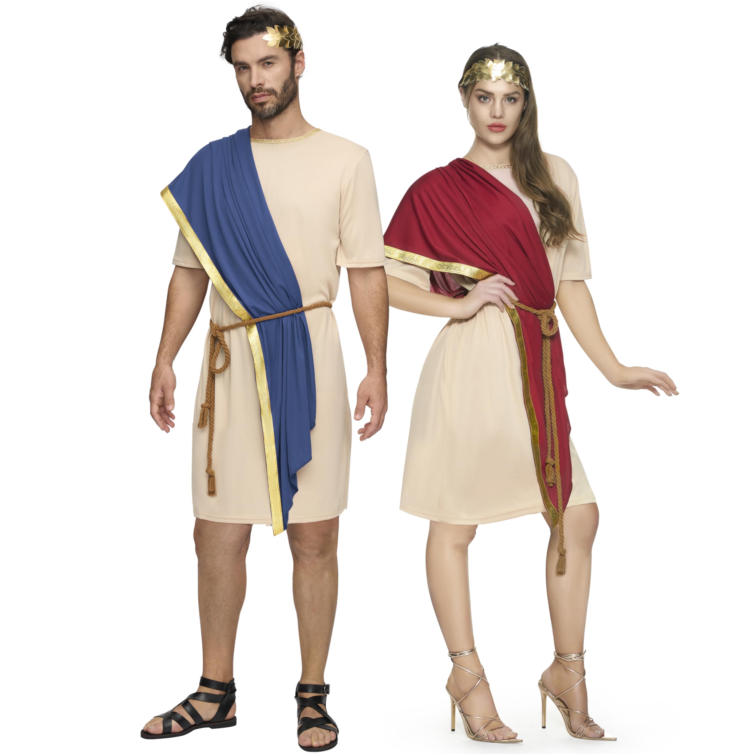 Spooktacular Creations Unisex Adult Toga Costume Set, Greek