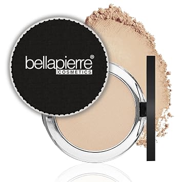 Bellapierre Compact Mineral Foundation SPF 15 - Pressed Powder Foundation, Concealer, Finishing and Setting Powder, Lightweight Talc-Free Formula - 0.35 oz - Ivory