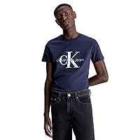 Calvin Klein Uomo T-Shirt Maniche Corte Core Monologo Slim Fit