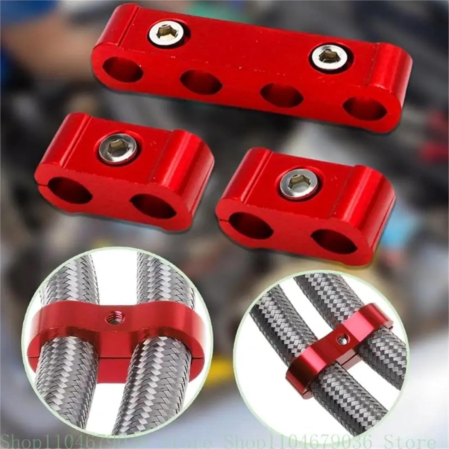 12set Profession Plugs Line Wire Separators Electrical Cable Clamp Fixer for Car Enhancing Ignition Efficiency(For Purple)