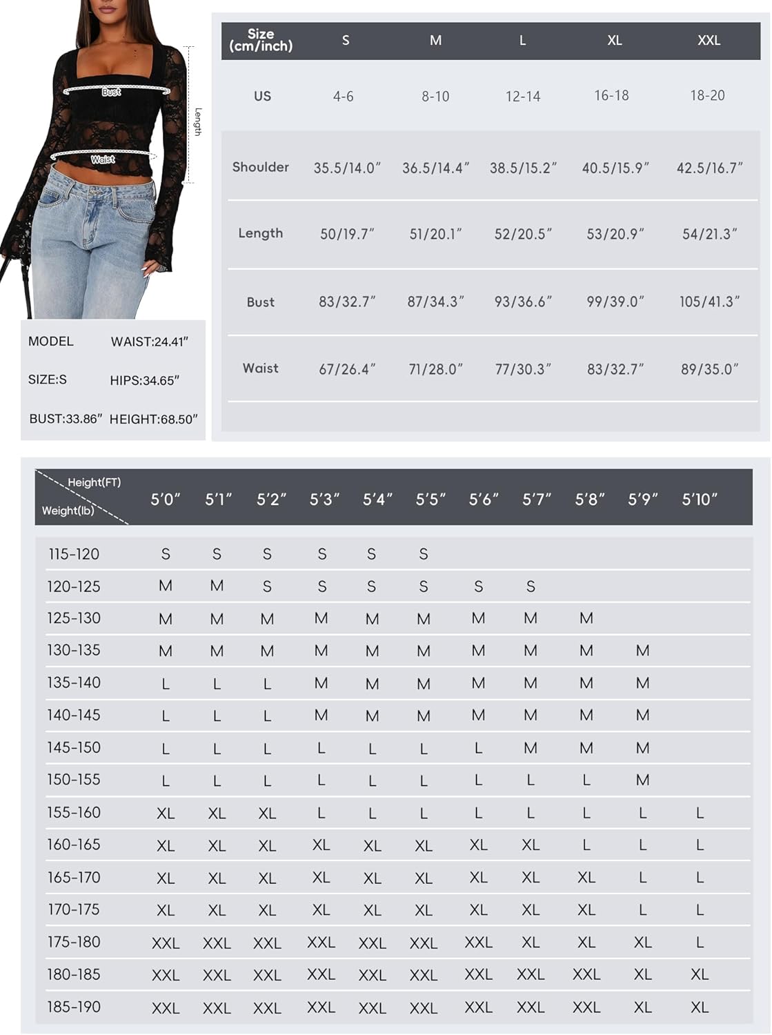 Womens Mesh Sheer Tops Long Sleeve V Neck Sexy See Through Shirts Lace Floral Blouses Y2k Layering Top - Image 5