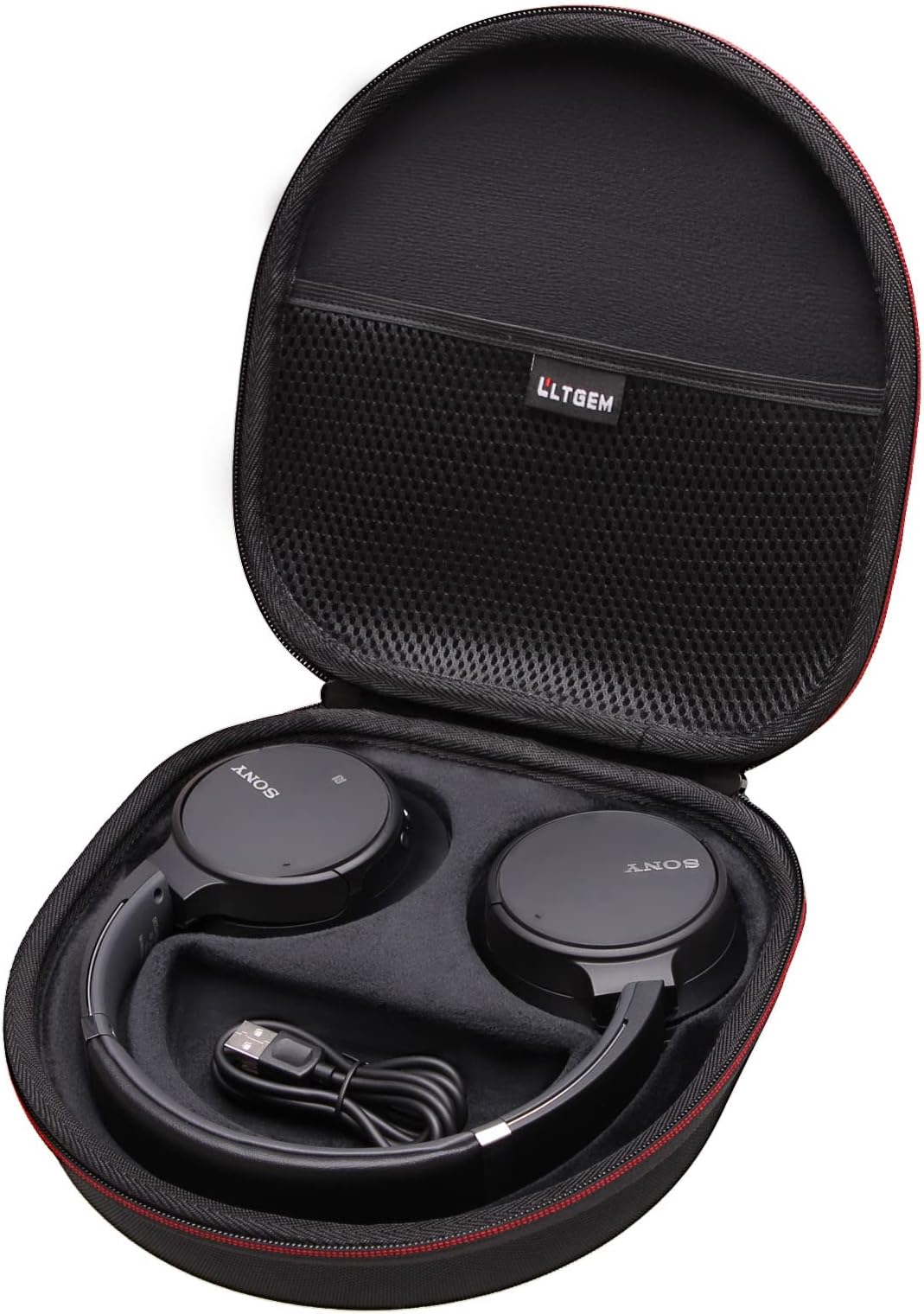 RIYADAone Duro Viaggio Caso Custodia Compatible con Sony WH CH520/WH CH720N/ WH CH510/WH XB910N/WH XB900N/WH CH710N Cuffie Noise Cancelling (Nero RIYADAone Duro Viaggio Caso Custodia Compatible con Sony WH CH520/WH CH720N/ WH CH510/WH XB910N/WH XB900N/WH CH710N Cuffie Noise Cancelling (Nero
