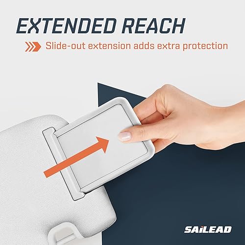 Miniatura 5 de SAILEAD Reemplazo de visera solar lateral izquierdo y derecho, extensor de visera de automóvil con luz de tocador, compatible con Nissan Pathfinder