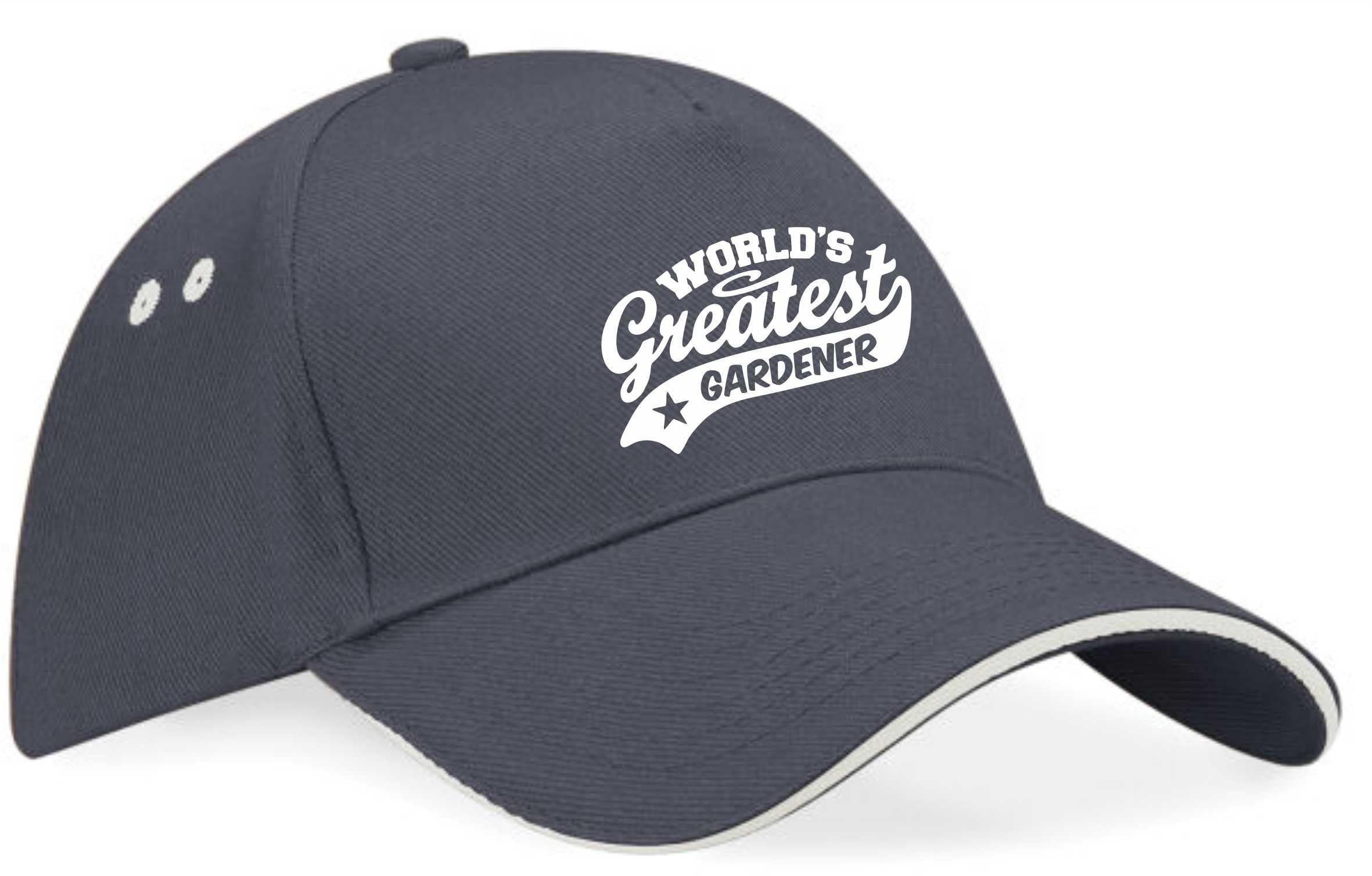 Print4u Unisex Grey Baseball Cap Greatest Gardener Birthday Gift For Him Gift For Her