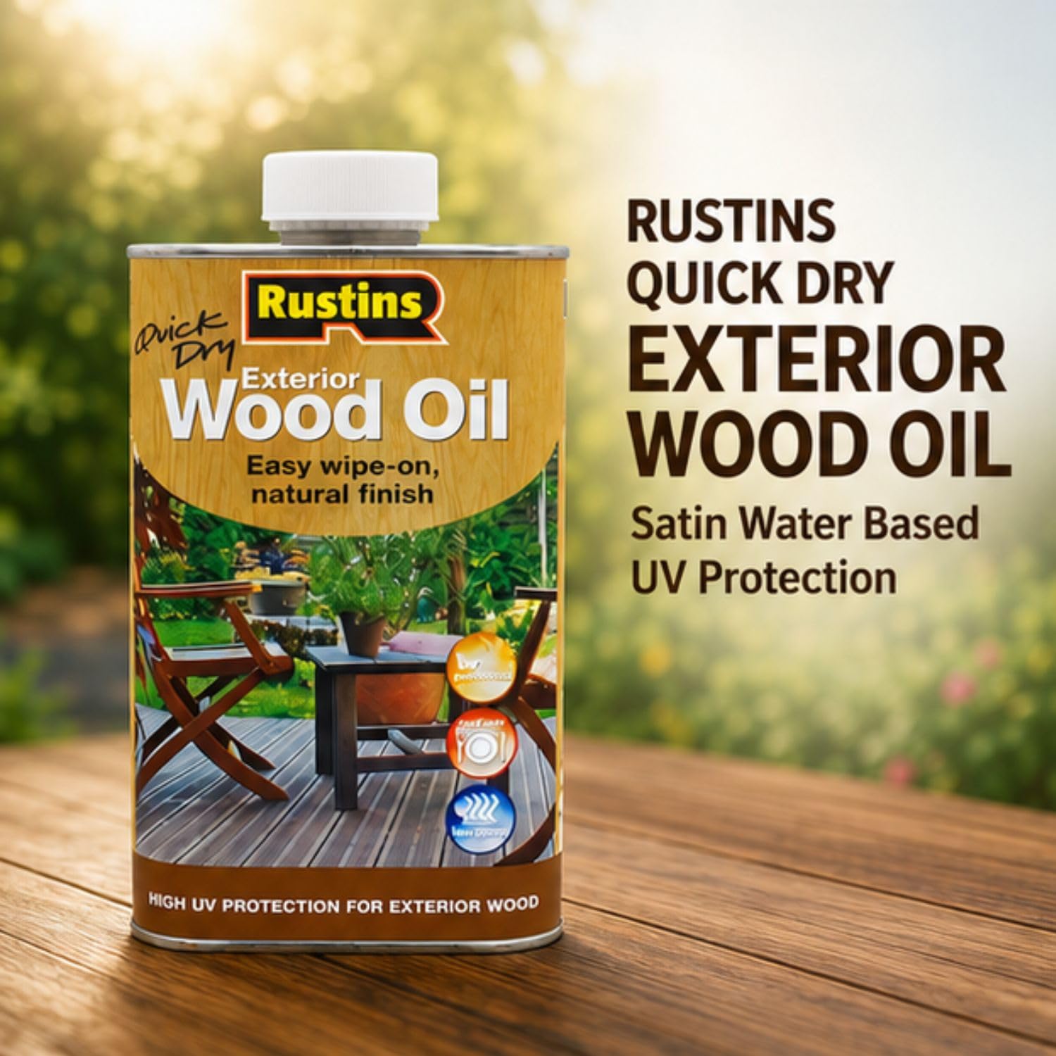 Rustins EWDOIL500 zewnętrzny olej do drewna, 500 ml