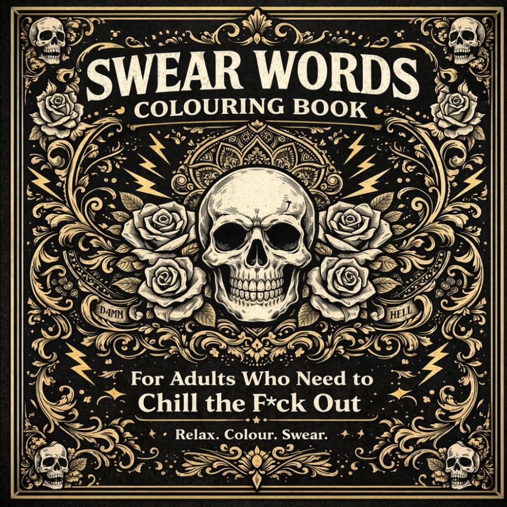 Swear Words Coloring Book for Adults: Stress Relief with Funny Cuss Words, Bold Designs & Relaxing Patterns
