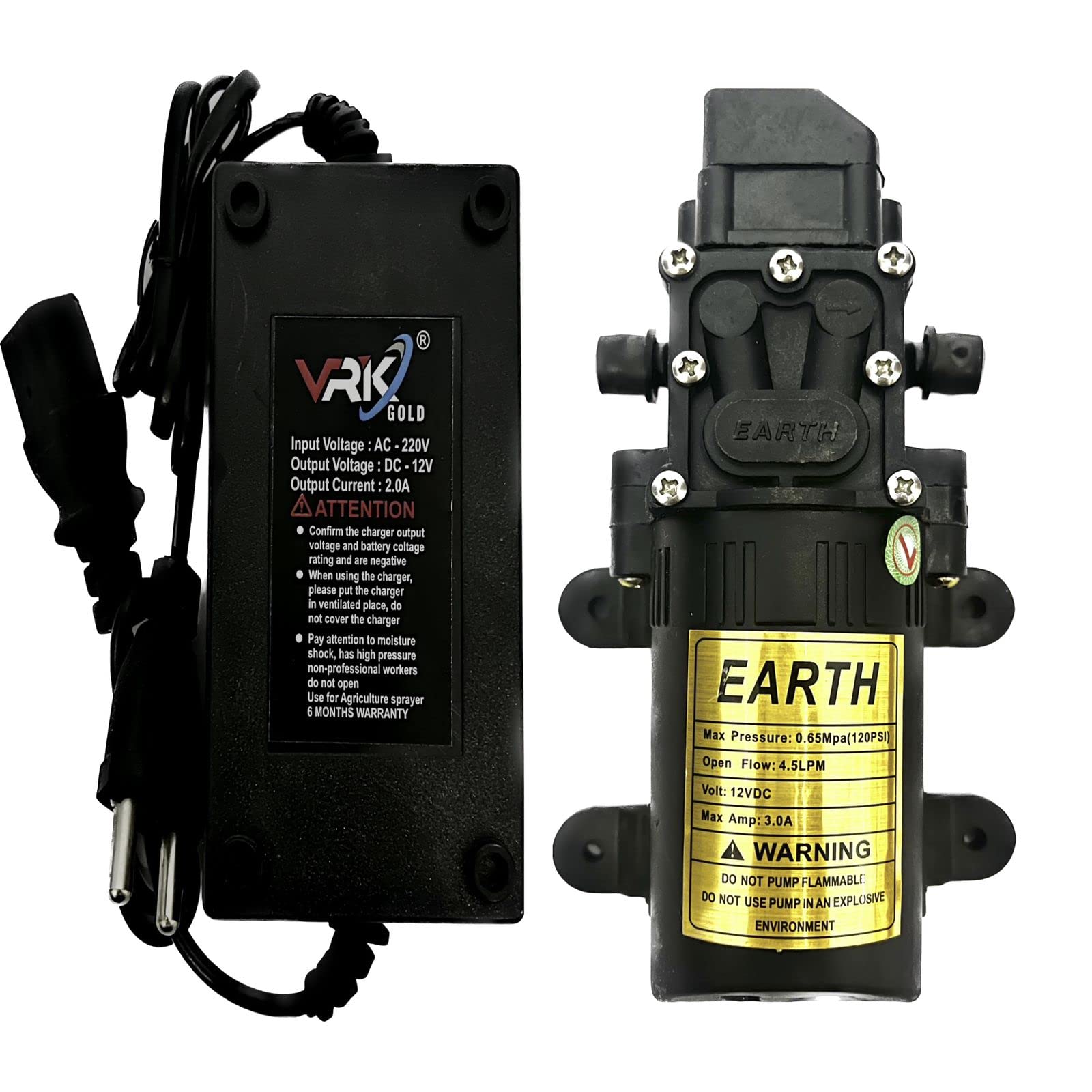 Charger Adaptor 12 Volt DC 2 Amp COMBO for Backpack Knapsack Agriculture Battery Operated Power Sprayer (B0B18WF8DR) Amazon Price History, Amazon Price Tracker