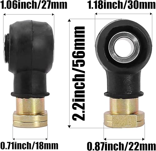 Miniatura 3 de Kit de extremo de barra de acoplamiento para Polaris 51-1030 7061019 7061034 7061053 7061054 7061138 7061139 ACE ATP ATV Magnum Ranger RZR Scrambler