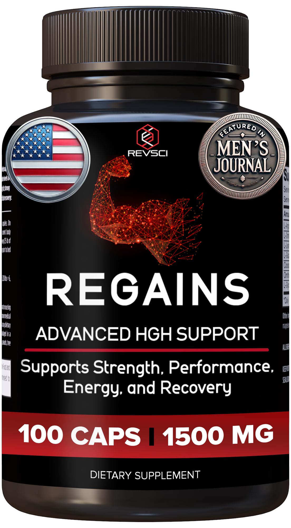 HGH Supplements for Men & Women - Regains Natural Anabolic Muscle Growth Building & Human Growth Hormone for Men, Muscle Builder for Men, Muscle Recovery Post Workout Supplement, 100 Protein Pills