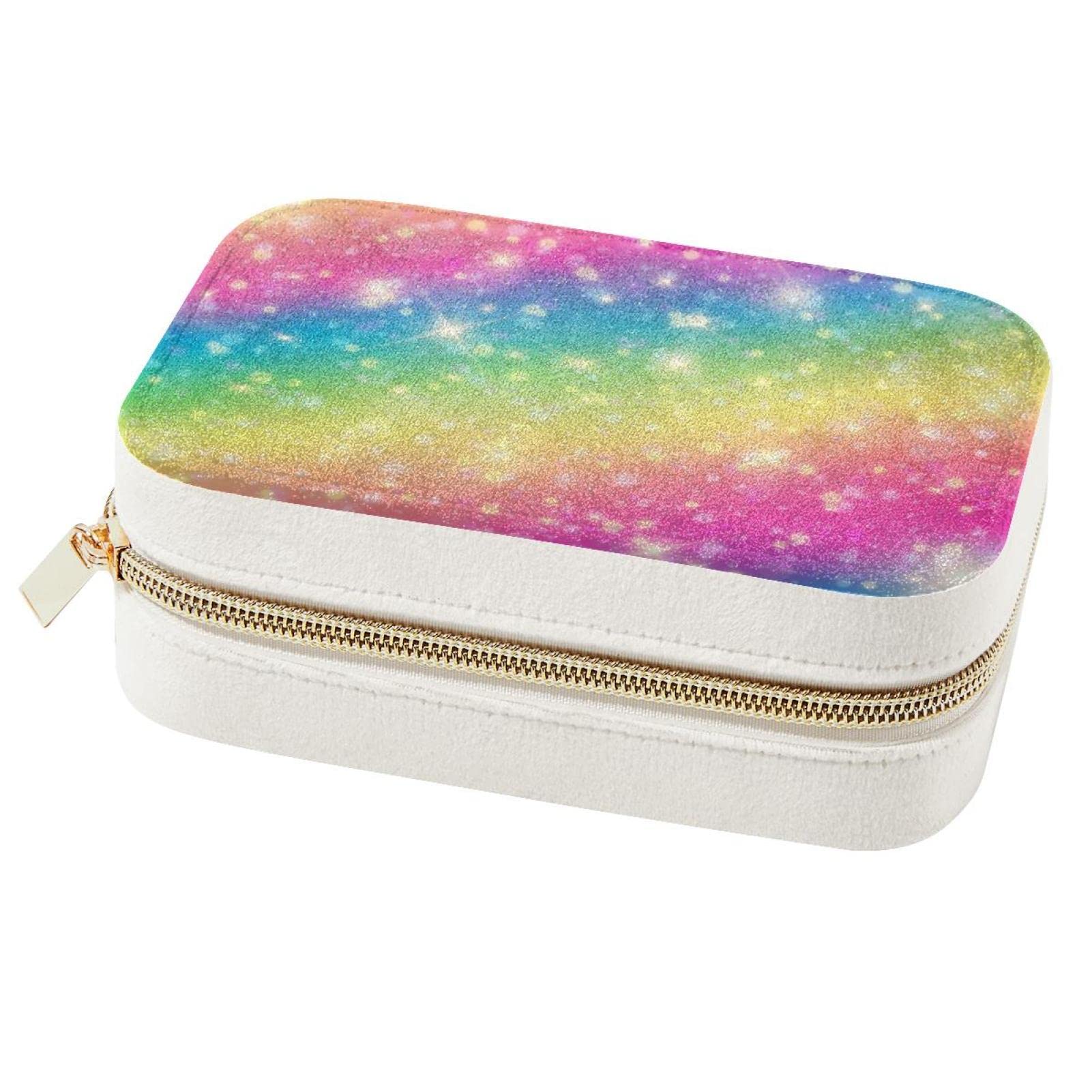 Boîte à bijoux de voyage pour fille et femme petit rangement galaxie