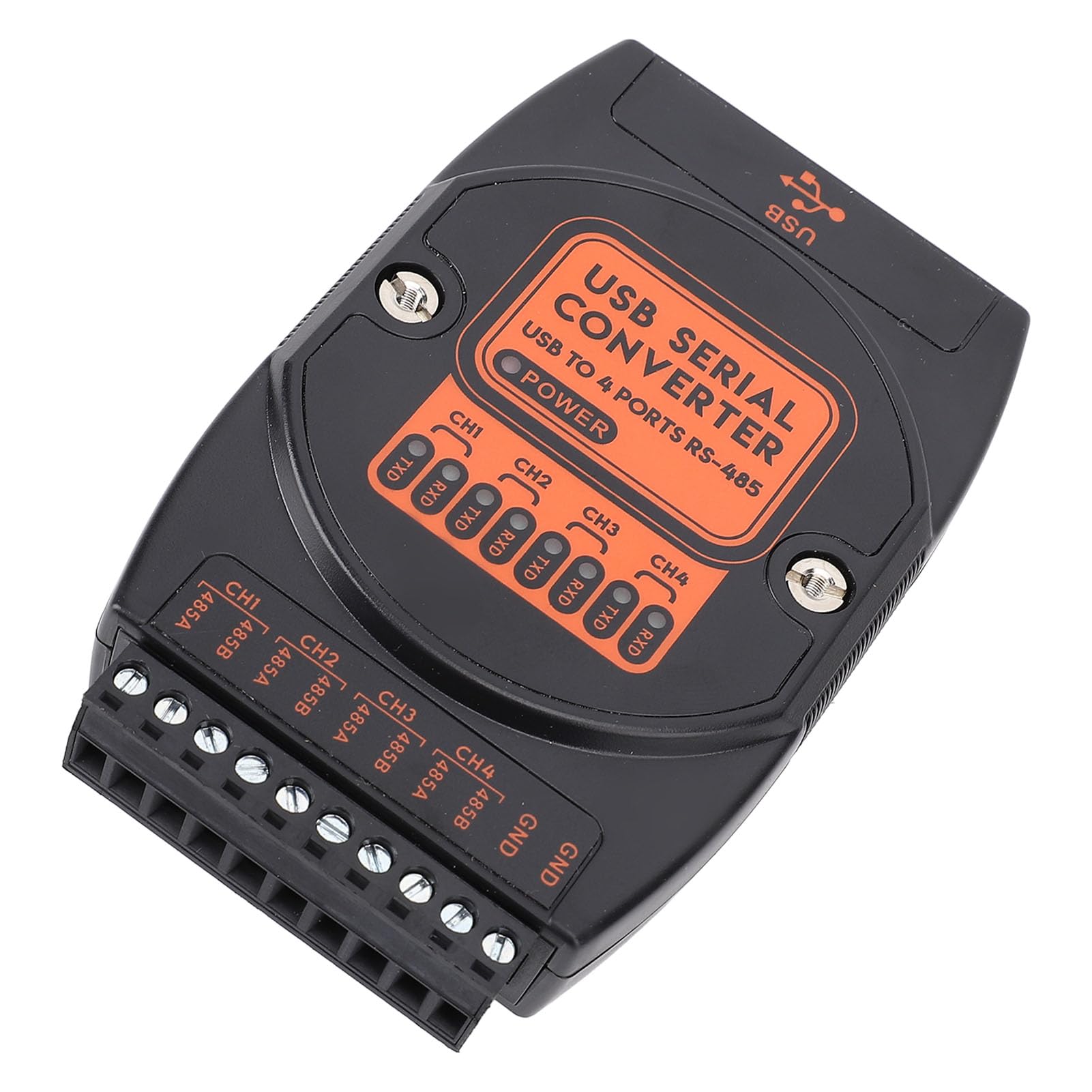 Eujgoov Konwerter USB na 4-kierunkowy Port Szeregowy 485, materiał ABS, Izolacja 1500 V, Ochrona 600 W, do urządzeń