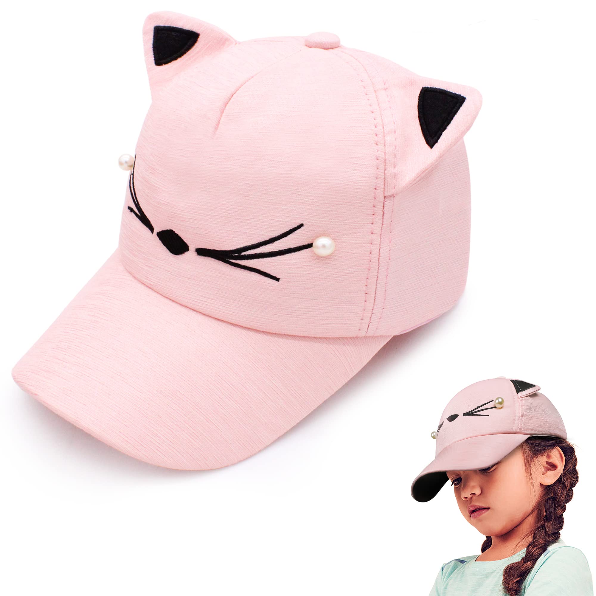 Multi Bow Cartoon Printed Little Cap for Kids, Baby Girls & Boys 3-12 Years