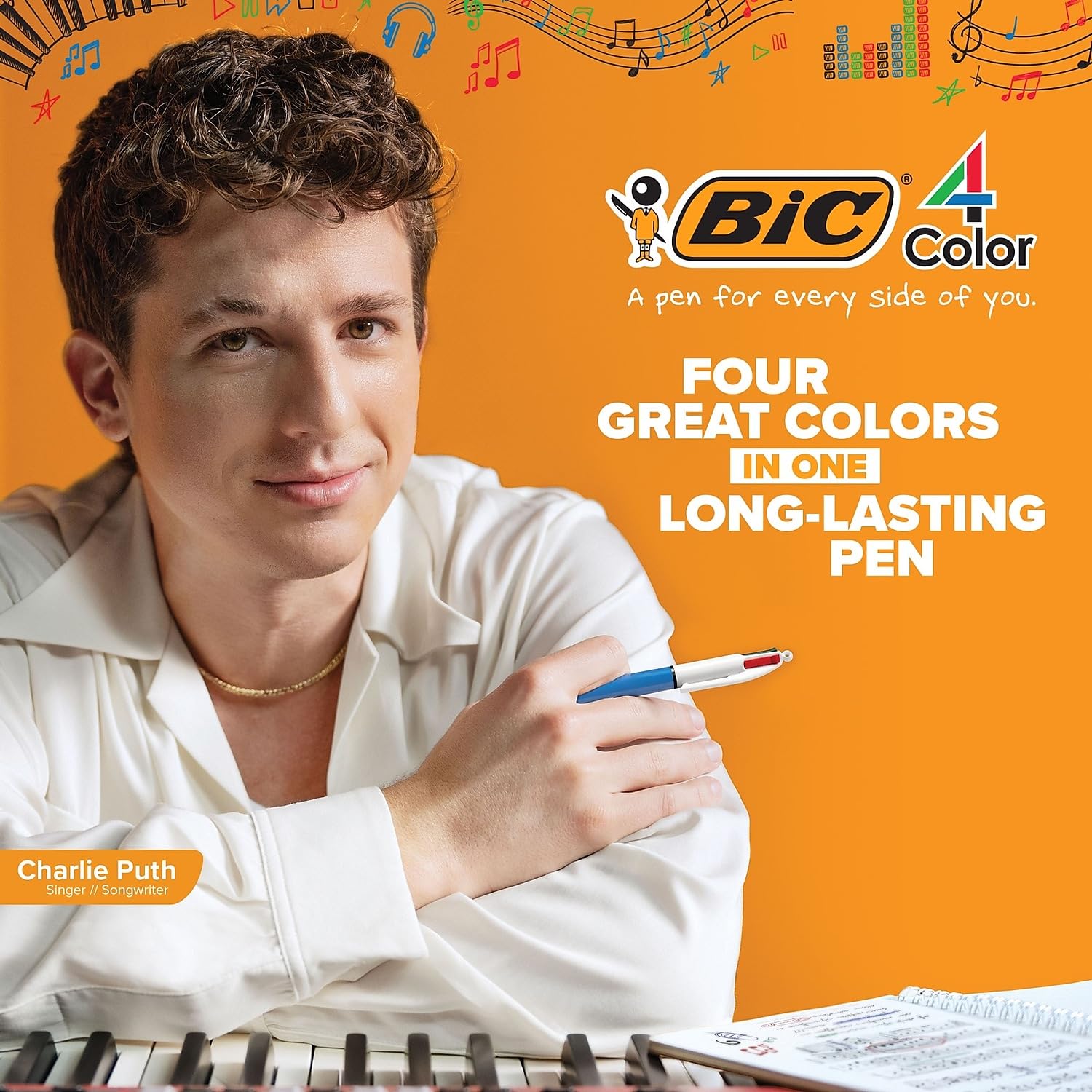 Lot de 16 stylos BIC USA INC BIC 4 couleurs.