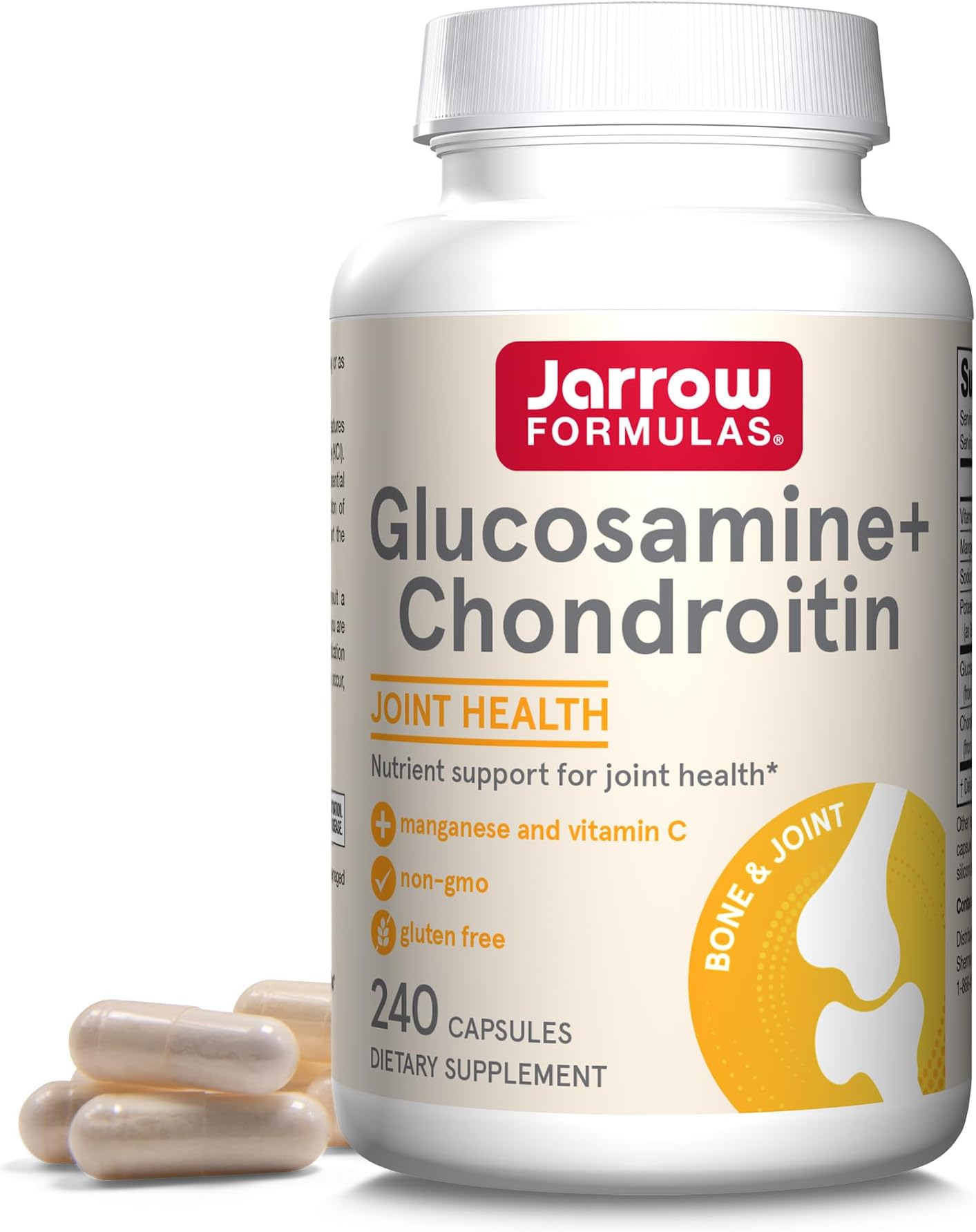 Jarrow Formulas, Glucosamine + Chondroitin + MSM , 240 Capsules