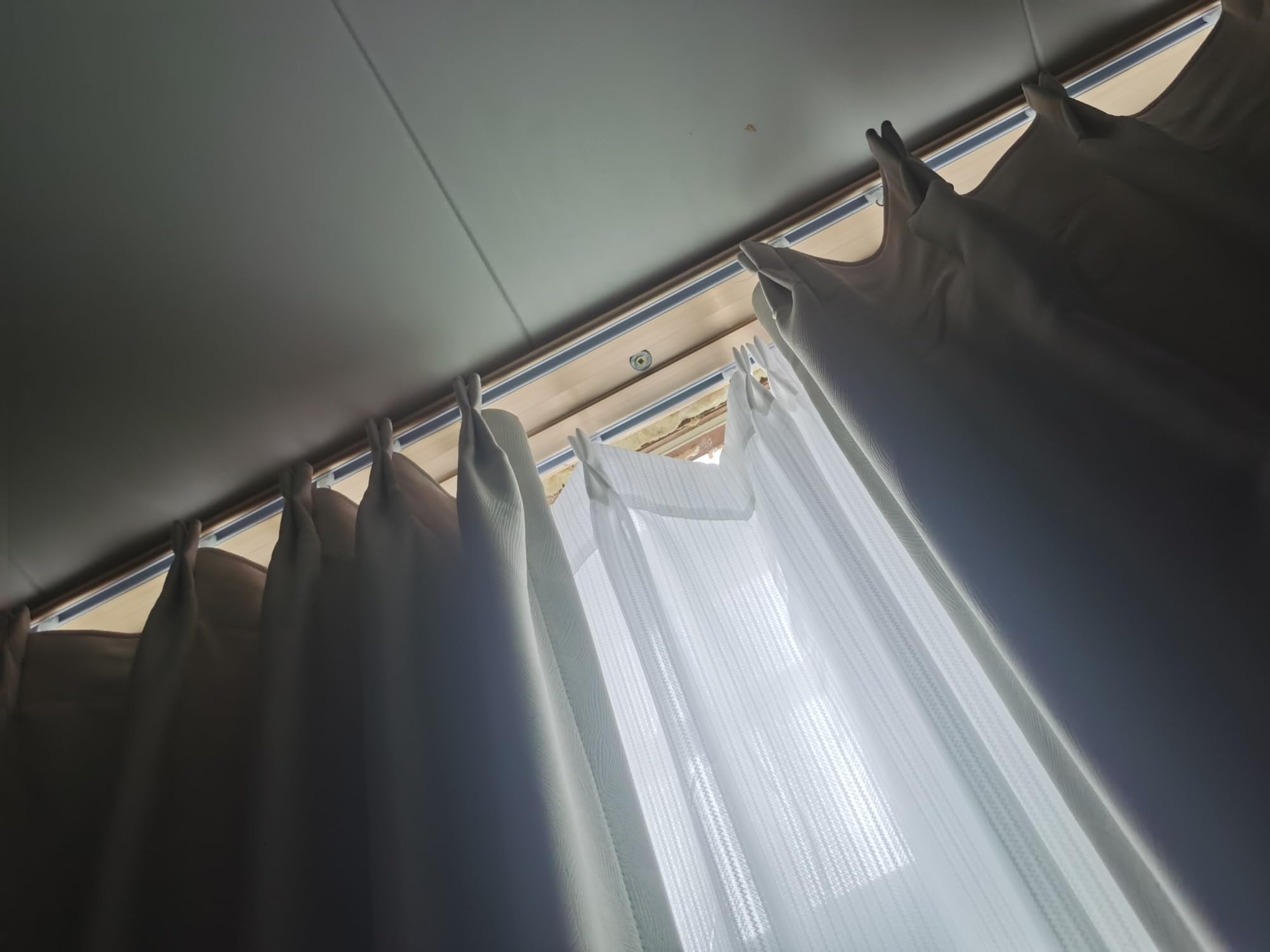Gold Window Curtain Double Track System, 4ft 6ft 8ft 10ft 12ft 15ft 18ft 20ft 26ft 30ft 33ft 35ft Long Curtain Conjoined Double Curtain Rod, Shower Drape Room Dividers(48in/4ft/1.2m)
