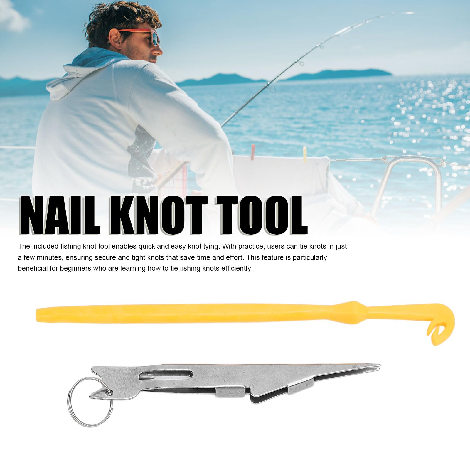 Pilipane Fishing Knot Tying Tool High Carbon Steel and Plastic Fishing Line Knot Tyer and Hook Extractor for Anglers Beginners and Professionals Durable Efficient Portable