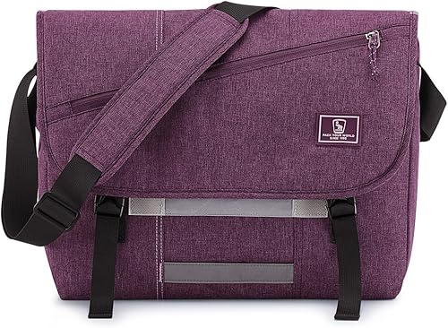Miniatura 17 de OIWAS Bolsa de Mensajero para Mujeres, Bolso Bandolera para Laptop de 17 Pulgadas, Hombres, Bolsa de Hombro Casual, Satchel, Bolsa de Viaje para la