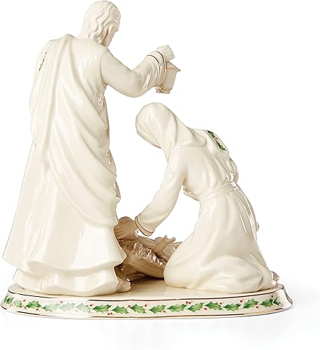 Miniatura 2 de Lenox Figura festiva de la Sagrada Familia, 5.40, marfil