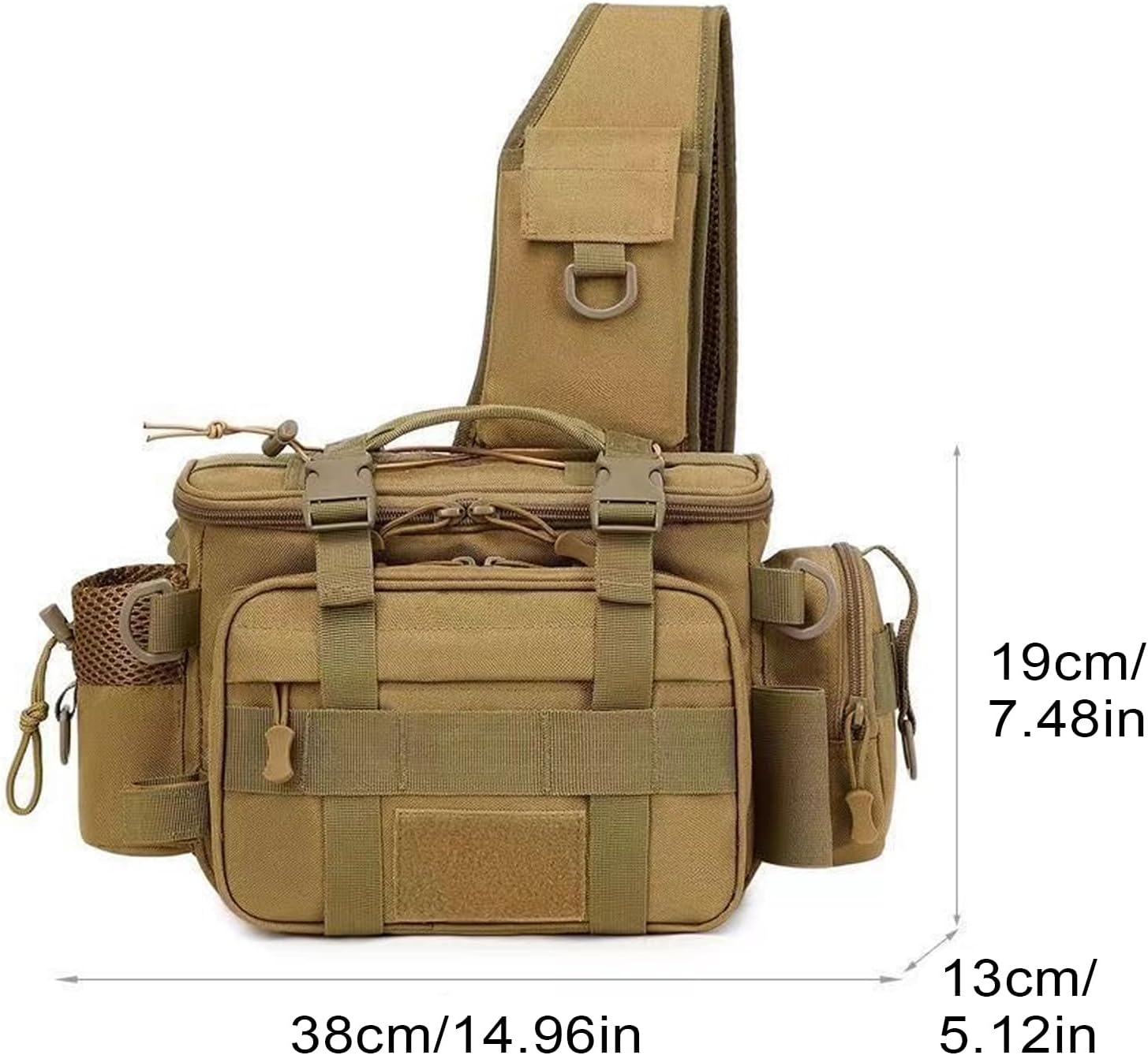 フィッシングファニーバッグ | 大きな海水釣りウエストストレージバッグ | 耐摩耗性フィッシュツールオーガナイザーポーチ キャンプ