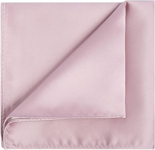 Vista 158 de KissTies Juego de corbatas de satén para hombre + pañuelo de bolsillo Rojo