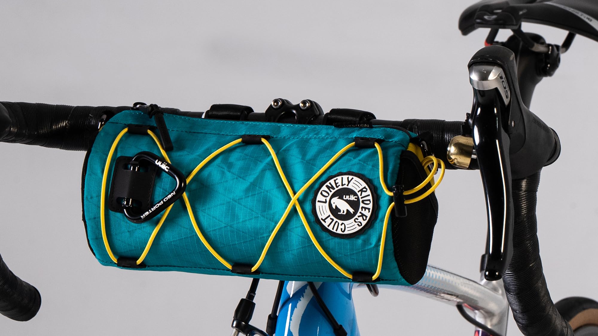 ULAC Borsa Manubrio Bici con Tracolla Borsa Impermeabile Nylon 1,7L 23x11x11 cm Accessori Bici MTB E-Bike Complementi Cestino Porta Attrezzi